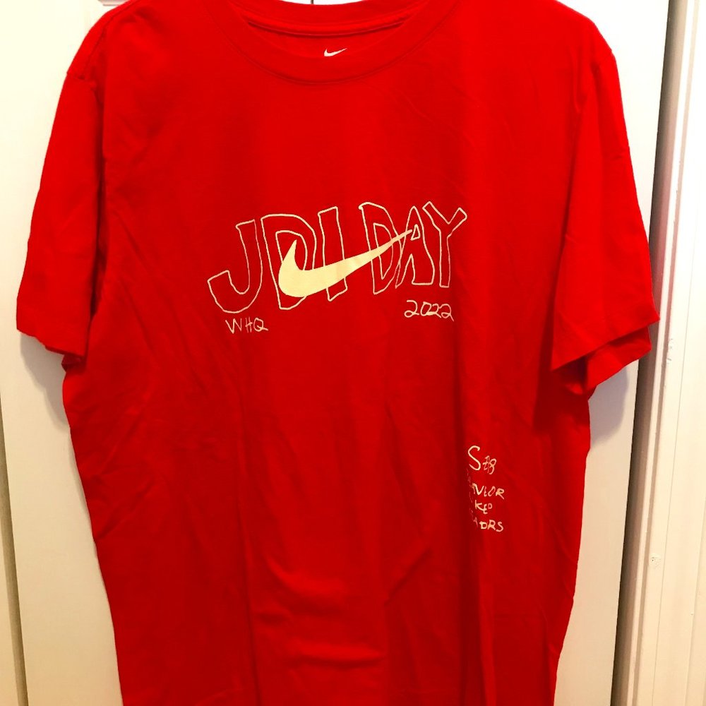 Travis Scott Nike Jordan JDI Day Nike Unreleased Employee T-shirt in Red (XL)
